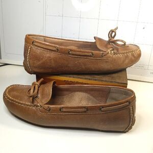 Obeo Bio System Carmel Brown Marilee Slip On Driver Moccasin Flat Shoe S…